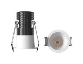 M9267  Cane 6cm Spotlight, 7W LED, 3000K, 525lm, White, Cut Out: 54mm, Driver Included